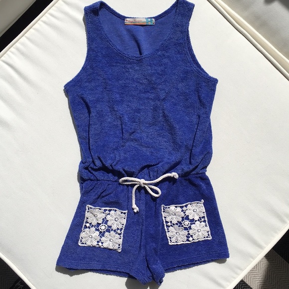 Vintage Havana Terry Cover-Up/Romper. - Picture 1 of 5